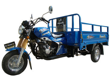 Triciclo blu del carico del motore 150CC del combustibile con il carico rotondo 800kg del faro