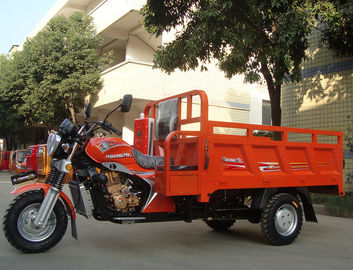 Carraio di cinese 3 del triciclo del carico della benzina 200CC con le doppi inferriate/sedili del lato
