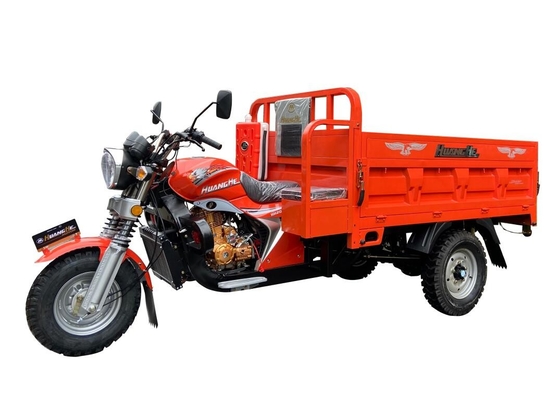 3 il contenitore di carico del motore 2.0m del motociclo 200CC del carico della ruota ha motorizzato il triciclo per il carico delle merci pesanti