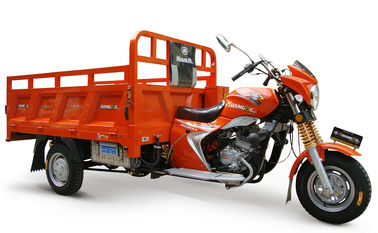 Motociclo arancio del triciclo del carico del carraio di cinese 3 con il grande poggiapiedi