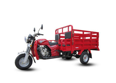 Motociclo rosso del carico di tre ruote con il motore di raffreddamento a aria del sedile del passeggero 150CC