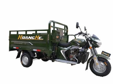 Army 200CC Cargo Tricycle , Fuel Three Wheeler Cargo for Merchants and Farmers
