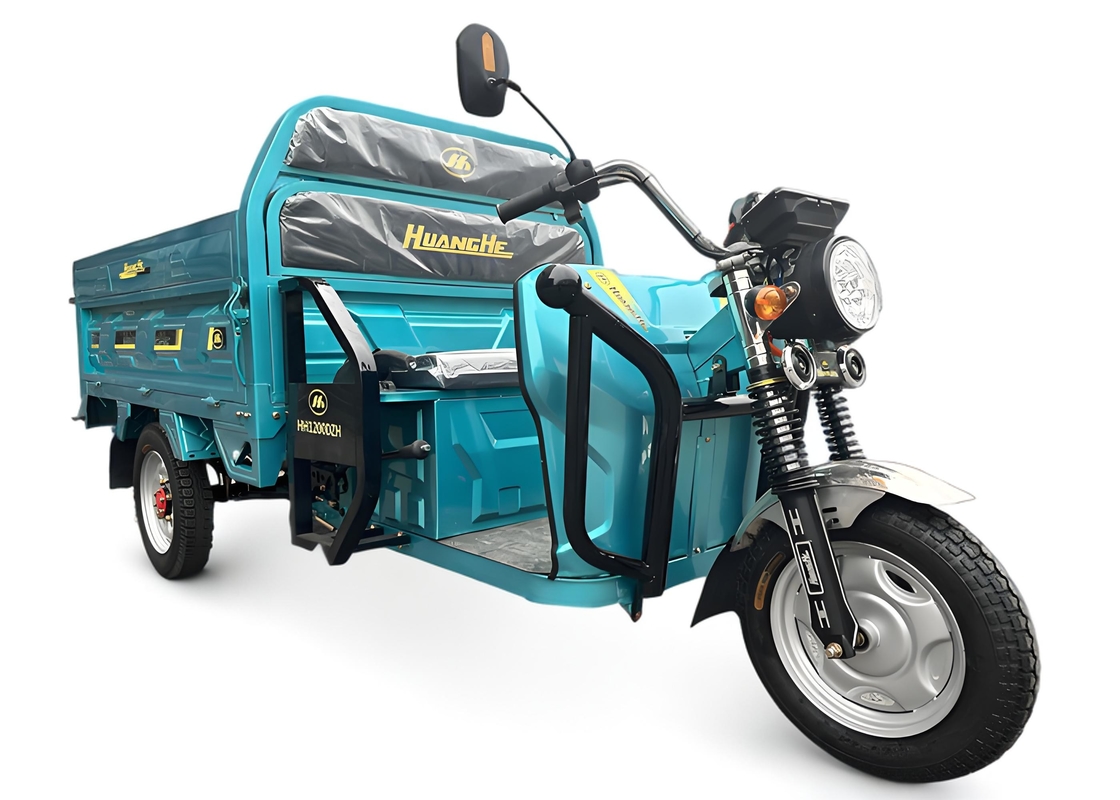 Triciclo elettrico da carico da 1200 W con freni a tamburo anteriore / posteriore carico nominale 260 KG
