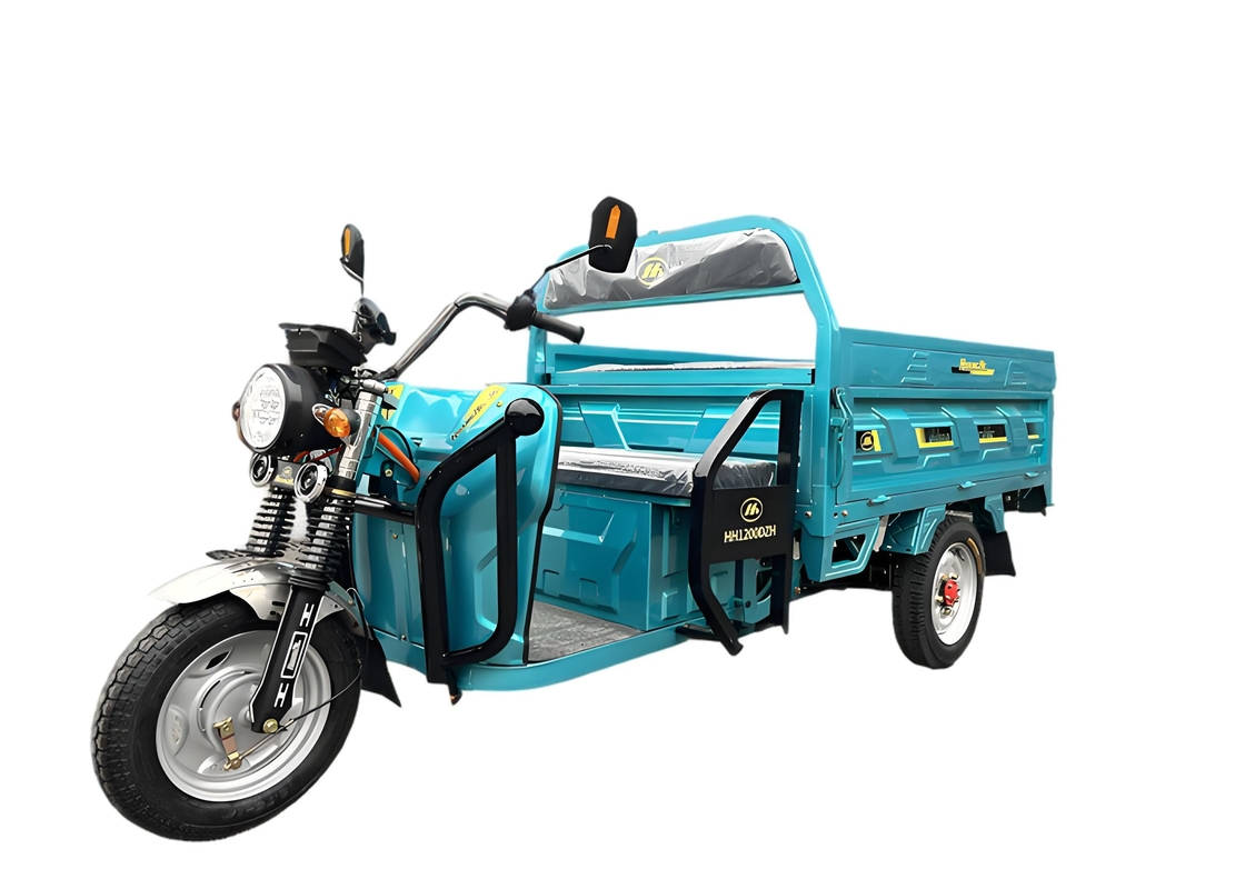 Triciclo elettrico da carico da 1200 W con freni a tamburo anteriore / posteriore carico nominale 260 KG