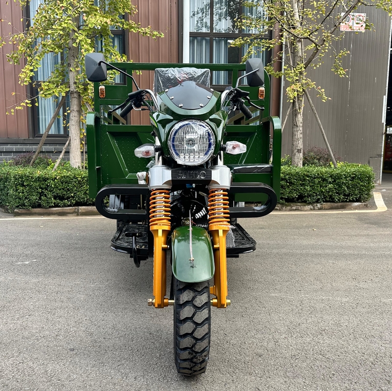 Motocicletta a 3 ruote resistente con freno a tamburo anteriore e posteriore e tipo di carrozzeria aperta