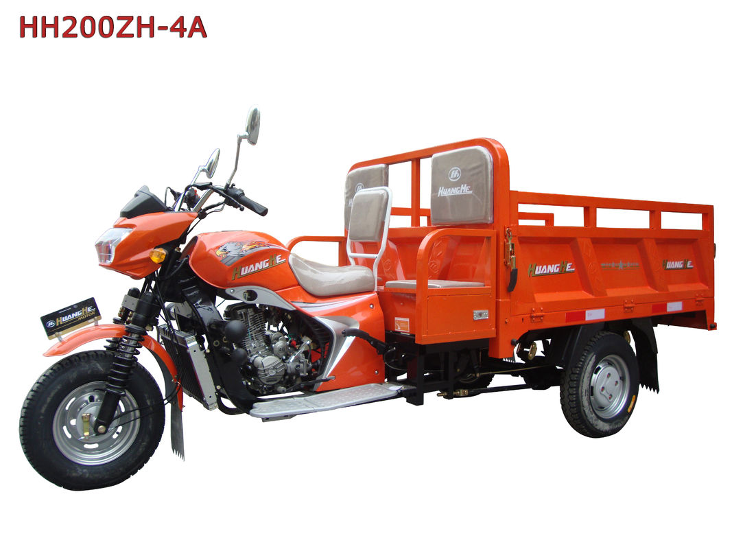 Il carraio arancio/tre di 200cc 250cc tre spinge il motociclo del carico con il tetto del carico