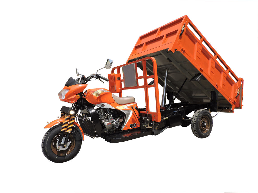 Il carraio arancio/tre di 200cc 250cc tre spinge il motociclo del carico con il tetto del carico