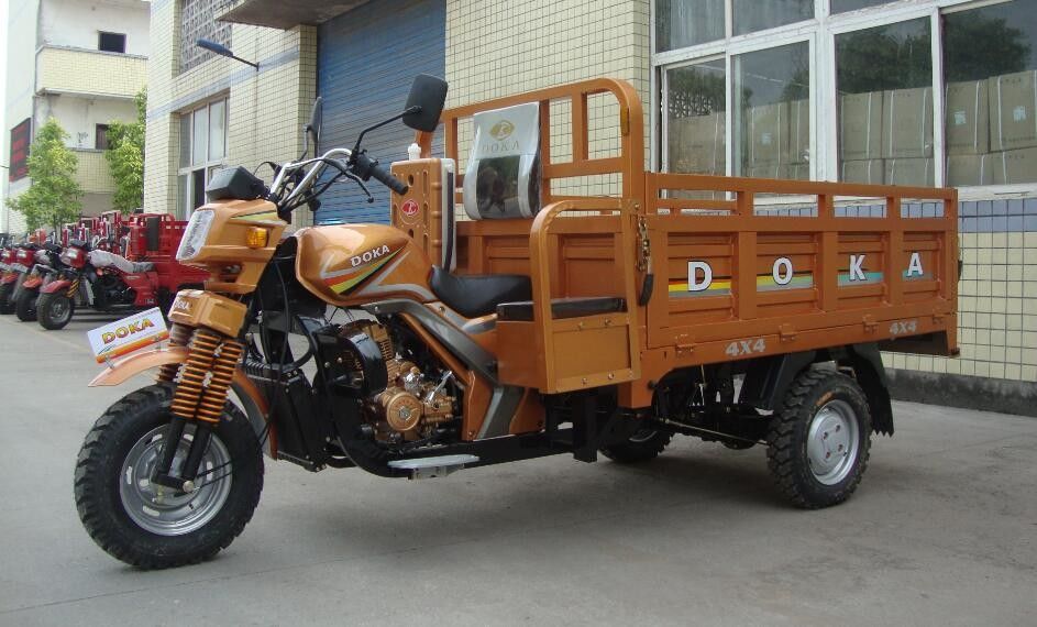 La ruota 3 ha motorizzato il triciclo del carico del triciclo 250cc che intensifica il carraio del trasporto tre per gli adulti