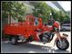 Gasoline Three Wheel Cargo Motorcycle / Motorized Cargo Trike Drum Brake